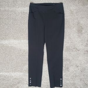 Chico's Perfect Stretch Black Ankle Pants, Size 0.5/6 (EUC)